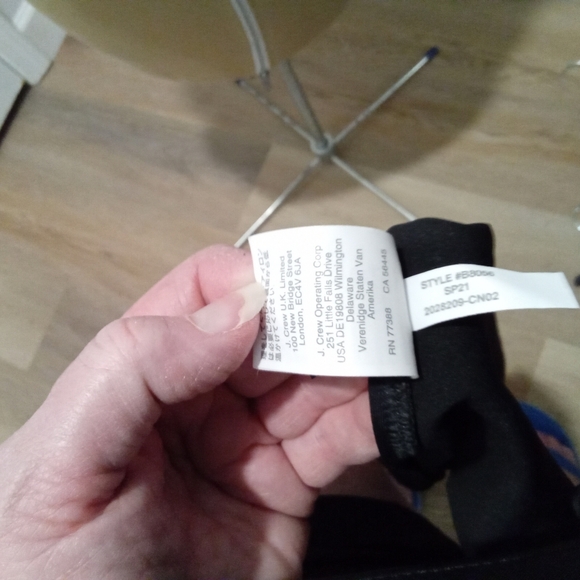 Black Bikini Swimsuit NWT Halter Top Ekouaer, NWT Bottoms J. Crew Size M - Picture 15 of 16